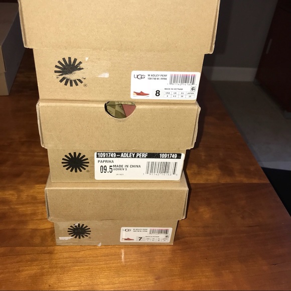 UGG Adley Perf Suede Sneaker in Paprika - Picture 8 of 8